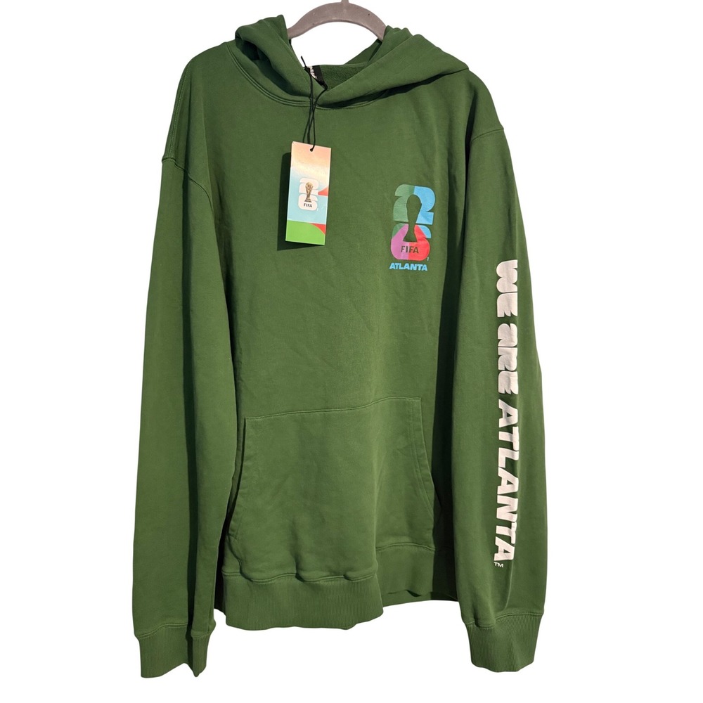 FIFA World Cup 2026 Atlanta Hoodie Green Unisex XL Official Licensed Fan Gear
